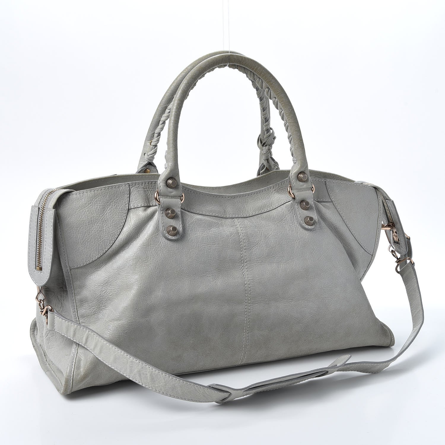 Balenciaga Agneau Giant 12 Rose Gold Hardware Part Time Gris Ciment 2 of 9