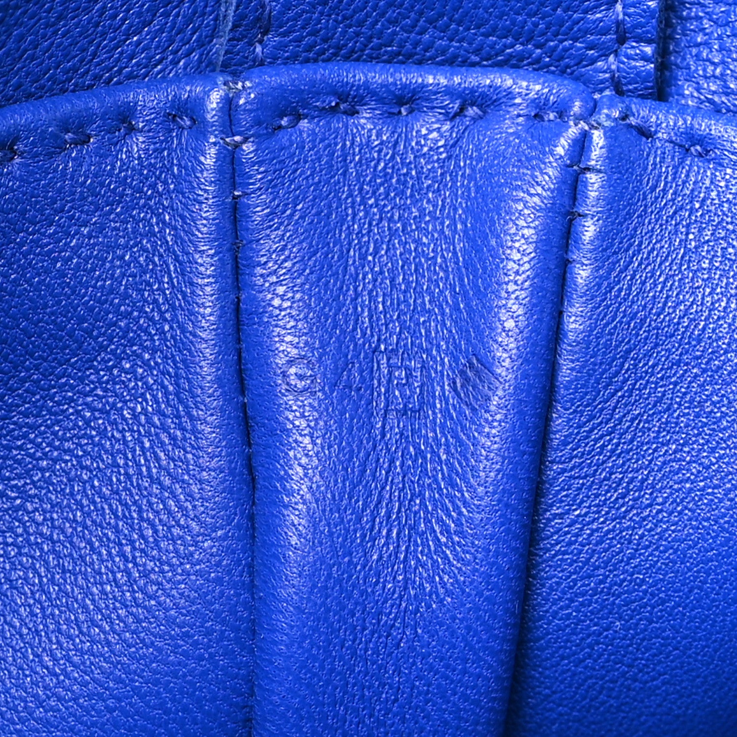 Hermes Lambskin Clou De Selle Pouch Bleu Electrique 7 of 11