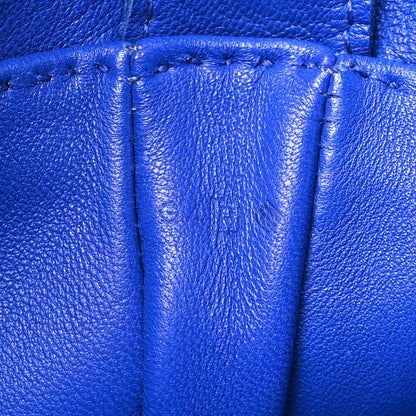 Hermes Lambskin Clou De Selle Pouch Bleu Electrique 7 of 11