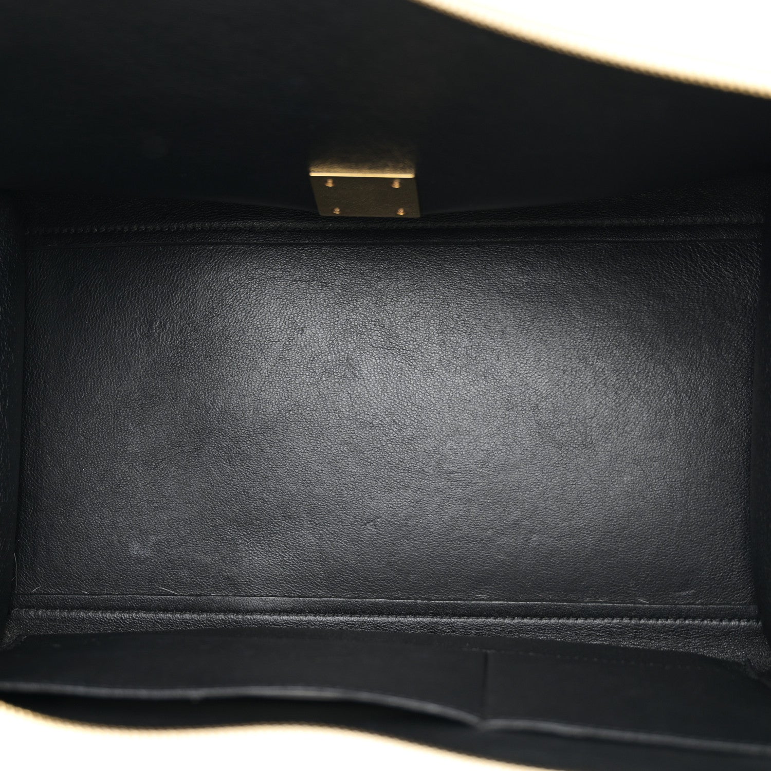 Celine Calfskin Suede Whipsnake Medium Trapeze Black White 5 of 17