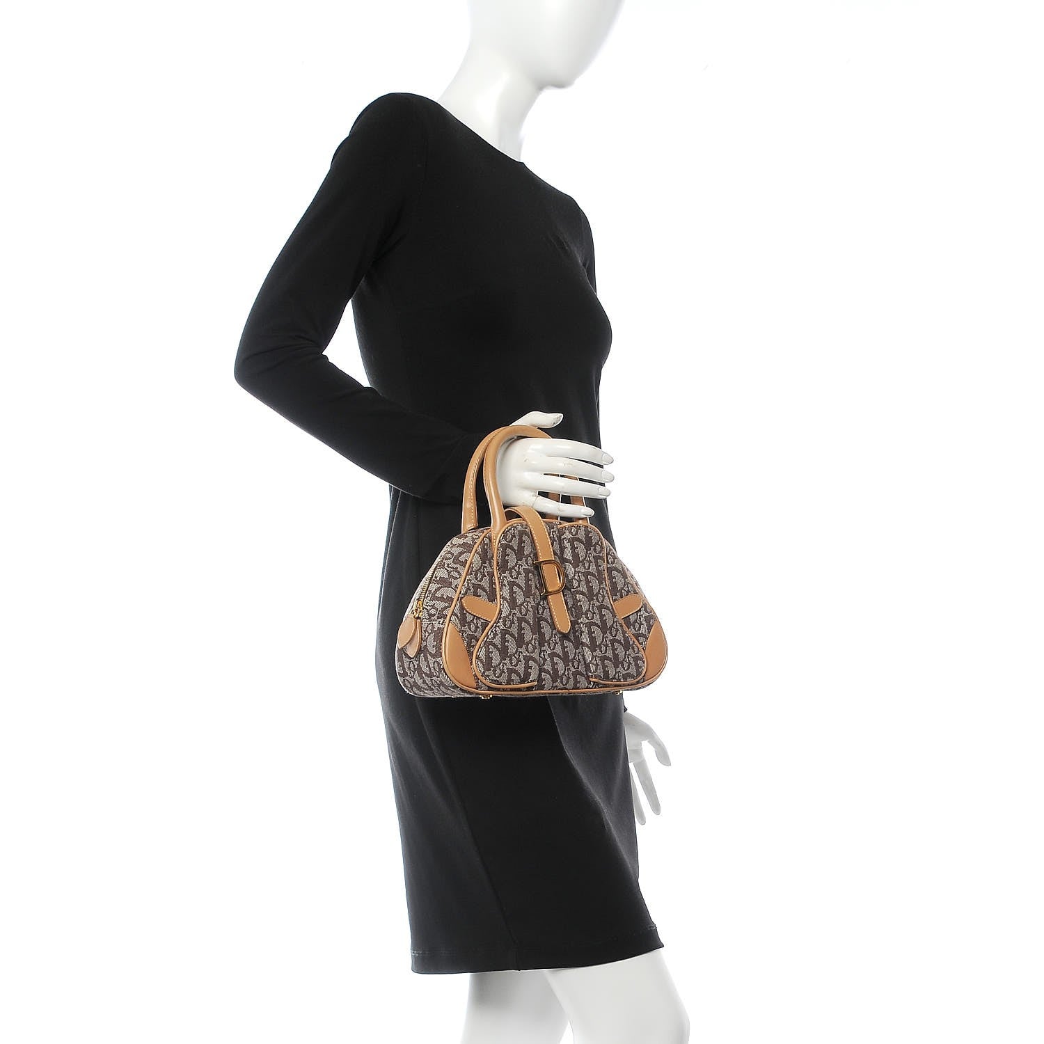 Christian Dior Monogram Mini Saddle Bowler Brown 2 of 7