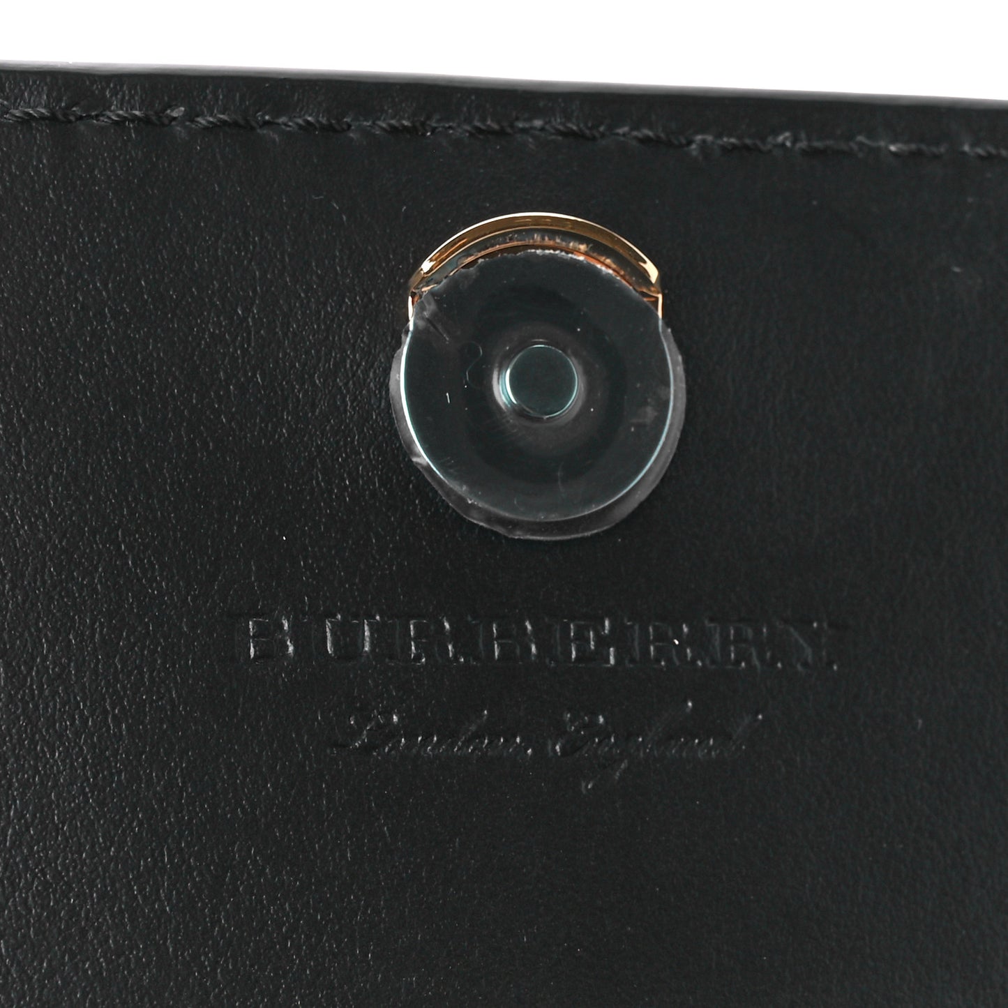 Derby Calfskin House Check Wallet On Chain Black