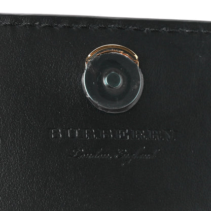 Burberry Derby Calfskin House Check Wallet On Chain Black 7 of 10