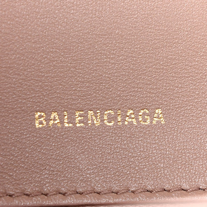 Balenciaga Grained Calfskin Small Hourglass Top Handle Bag Nude Beige 6 of 8