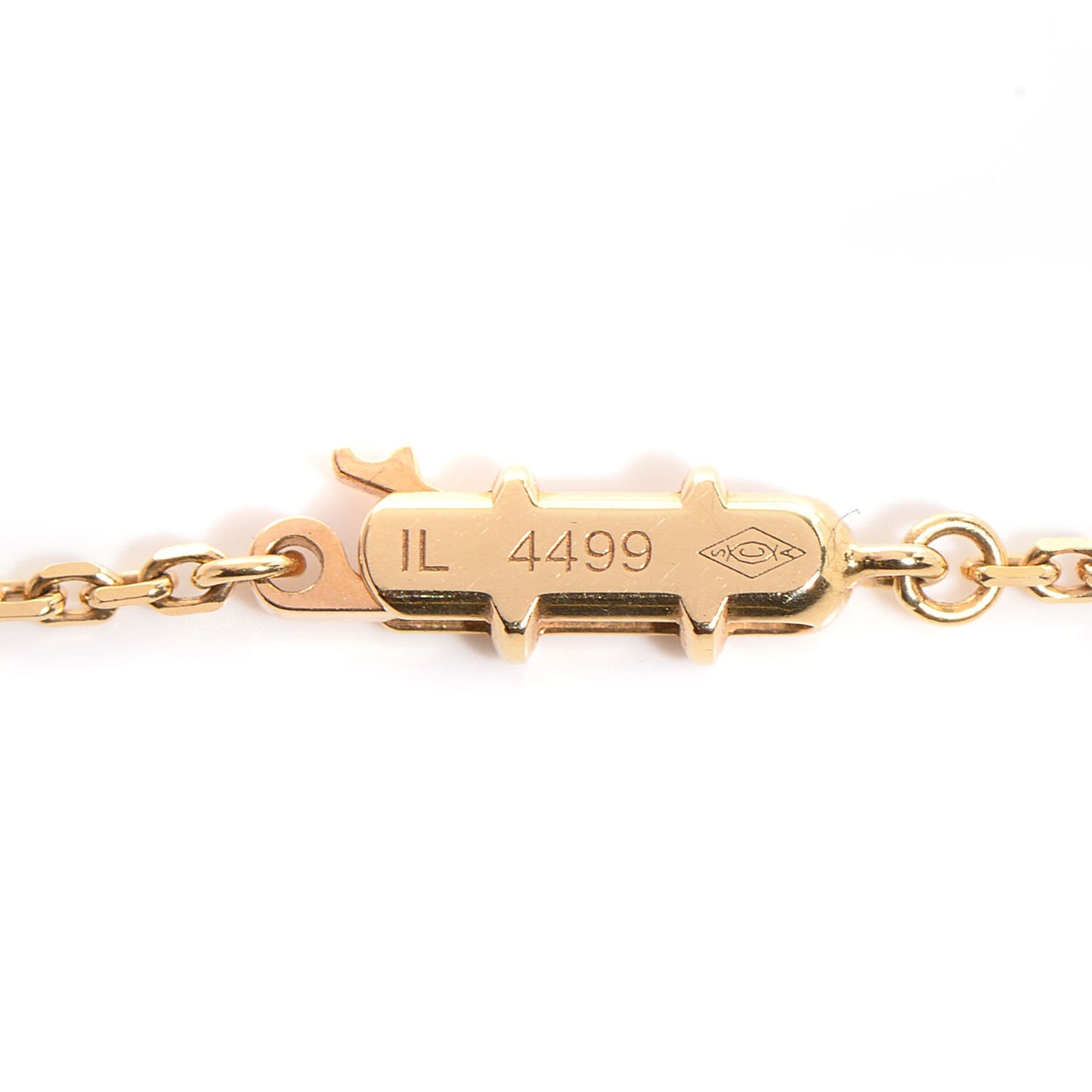 18K Yellow Gold Medium Hearts and Symbols Necklace