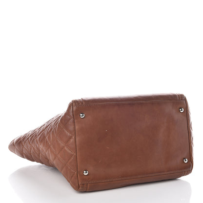 Chanel Calfskin On The Bund Shopping Tote Brown 4 of 14