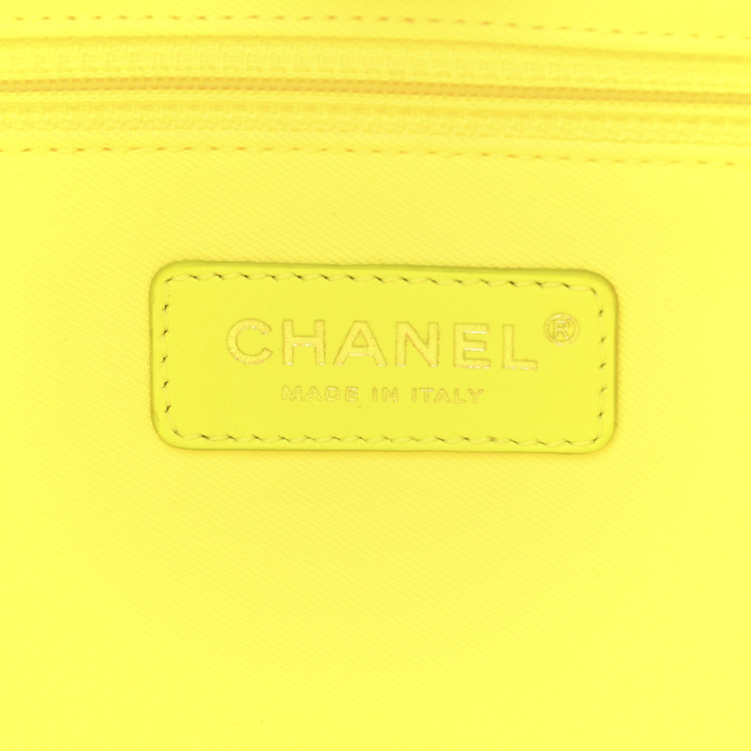Chanel Mixed Fibers Calfskin Small Deauville Tote Orange Yellow 6 of 10