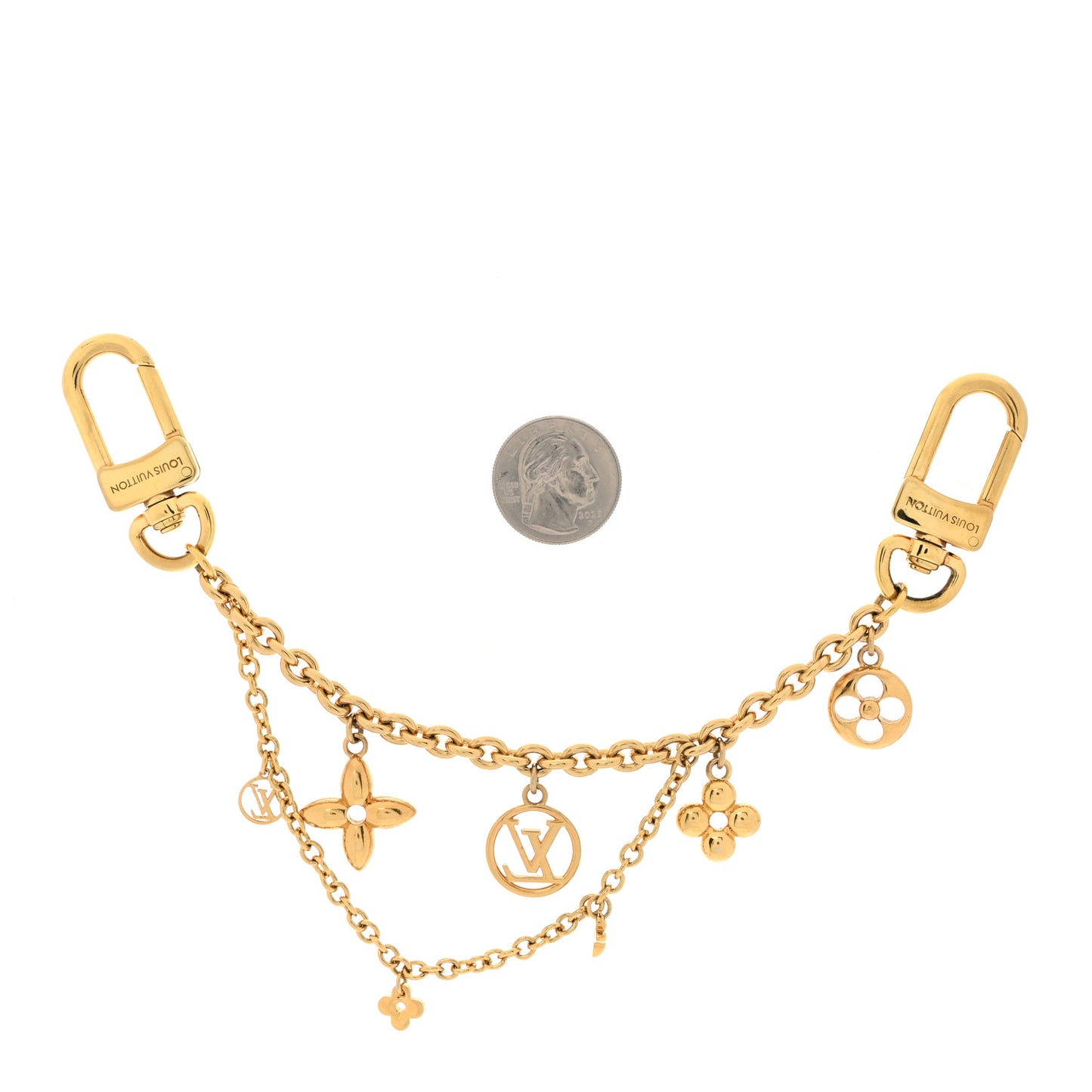 Blooming Garden Chain Bag Charm Gold