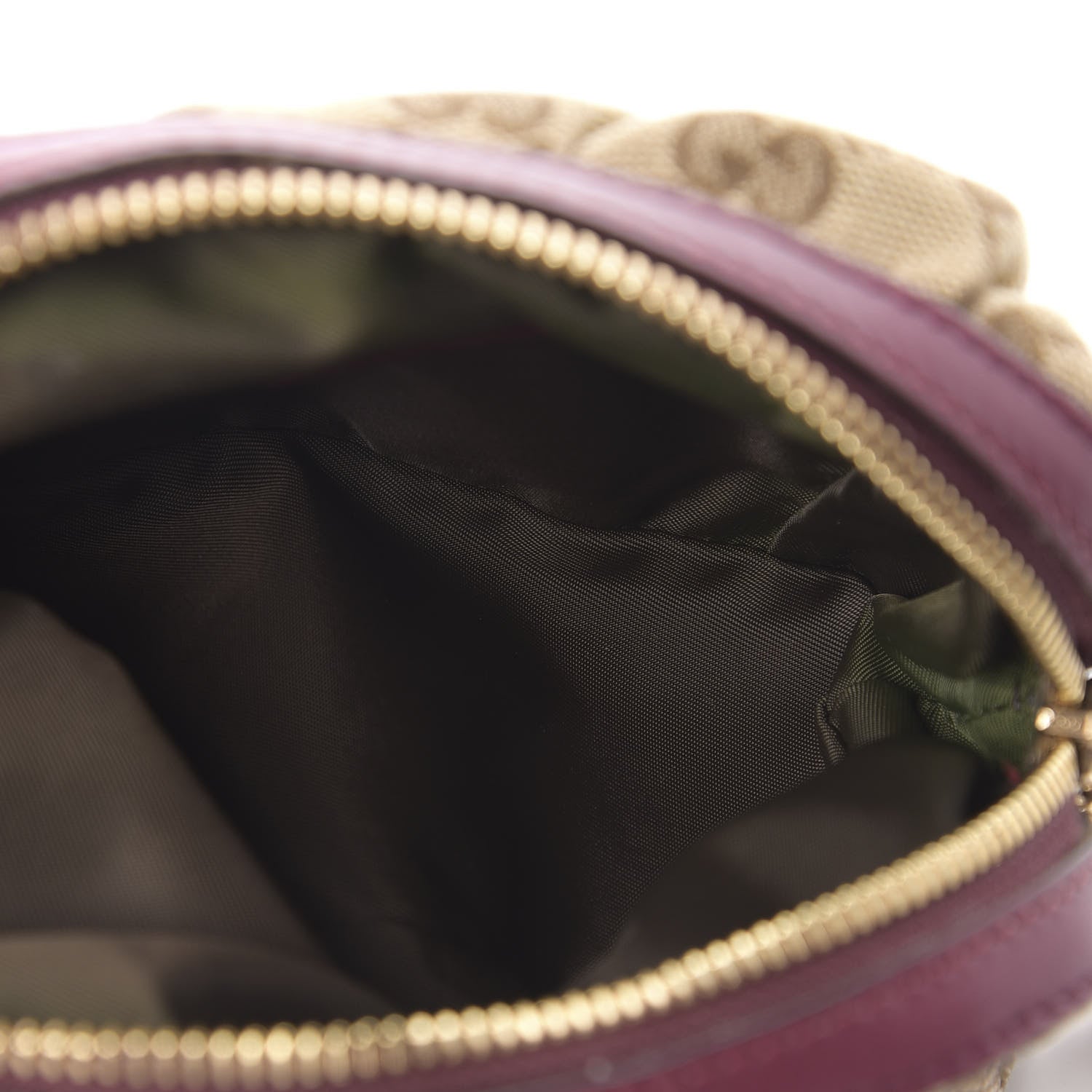 Gucci Monogram Medium Bamboo Cosmetic Case Bordeaux 4 of 9