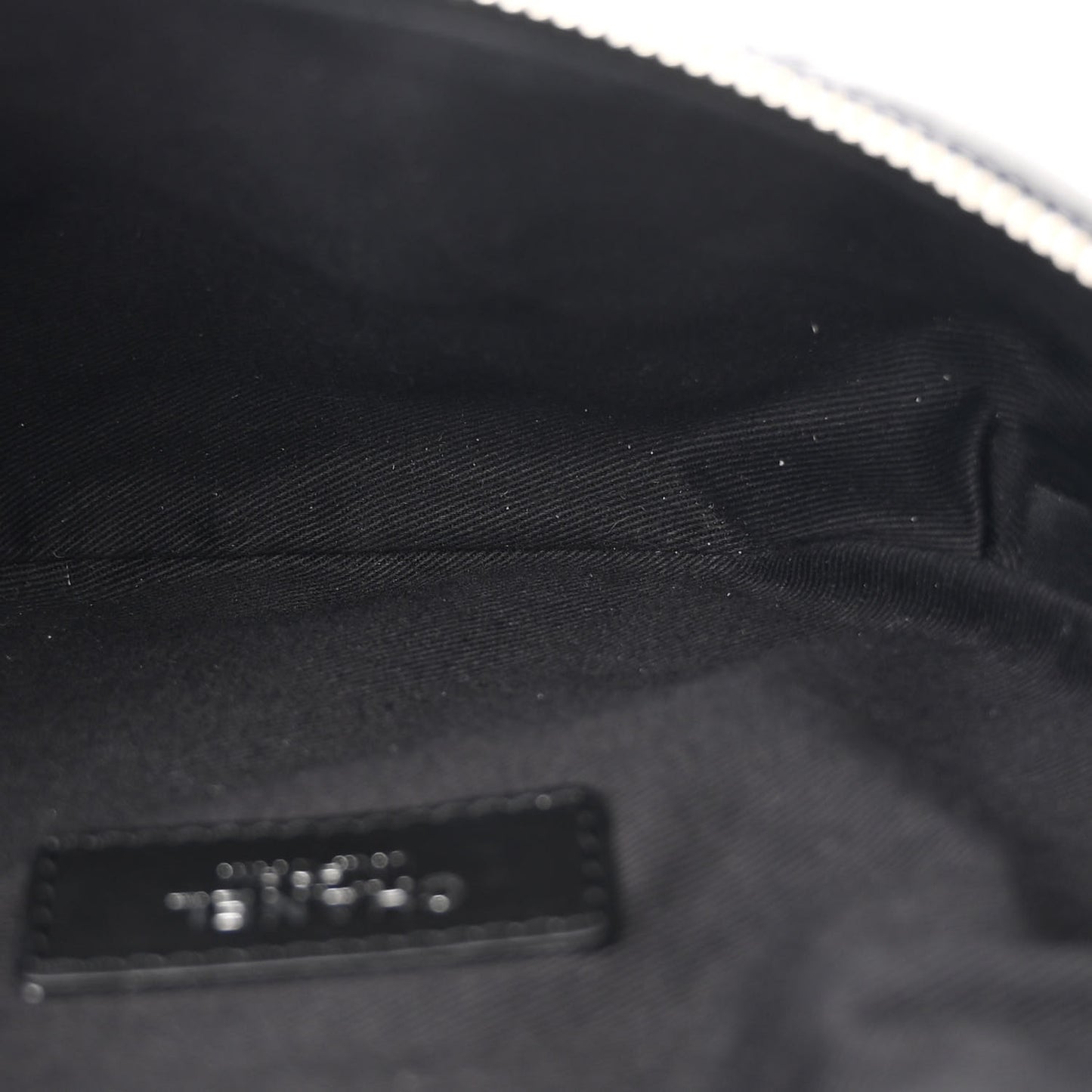 Calfskin Quilted Waist Belt Bag Black