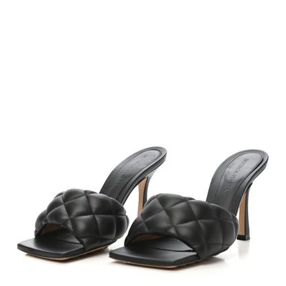 Bottega Veneta Nappa Matelasse Padded Mule Sandals 35 Black 3 of 8
