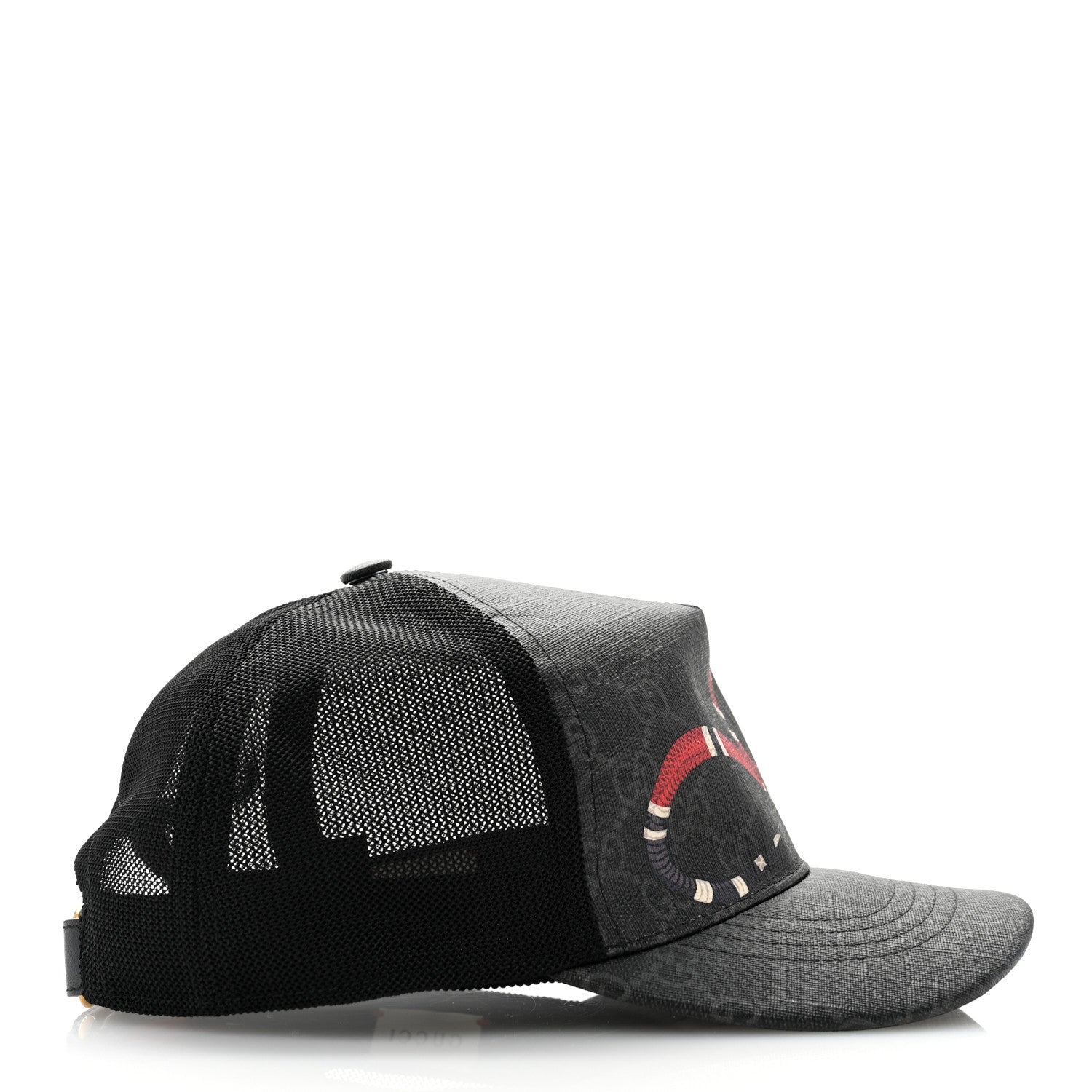 GUCCI スネークデザイン キャップ Gucci Rap Baseball Cap With Snake And Gg Logo Detailing, $335