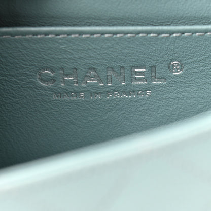 Chanel Caviar Quilted Mini Rectangular Flap Green 6 of 10