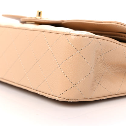 Chanel Caviar Quilted Medium Double Flap Beige 9 of 10