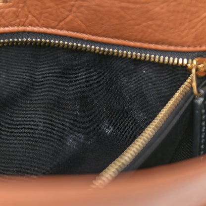 Saint Laurent Crinkled Calfskin Matelasse Monogram Medium Niki Chain Satchel Caramel 10 of 14