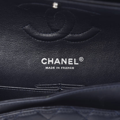 Chanel Lambskin Quilted Medium Double Flap Navy 6 of 15