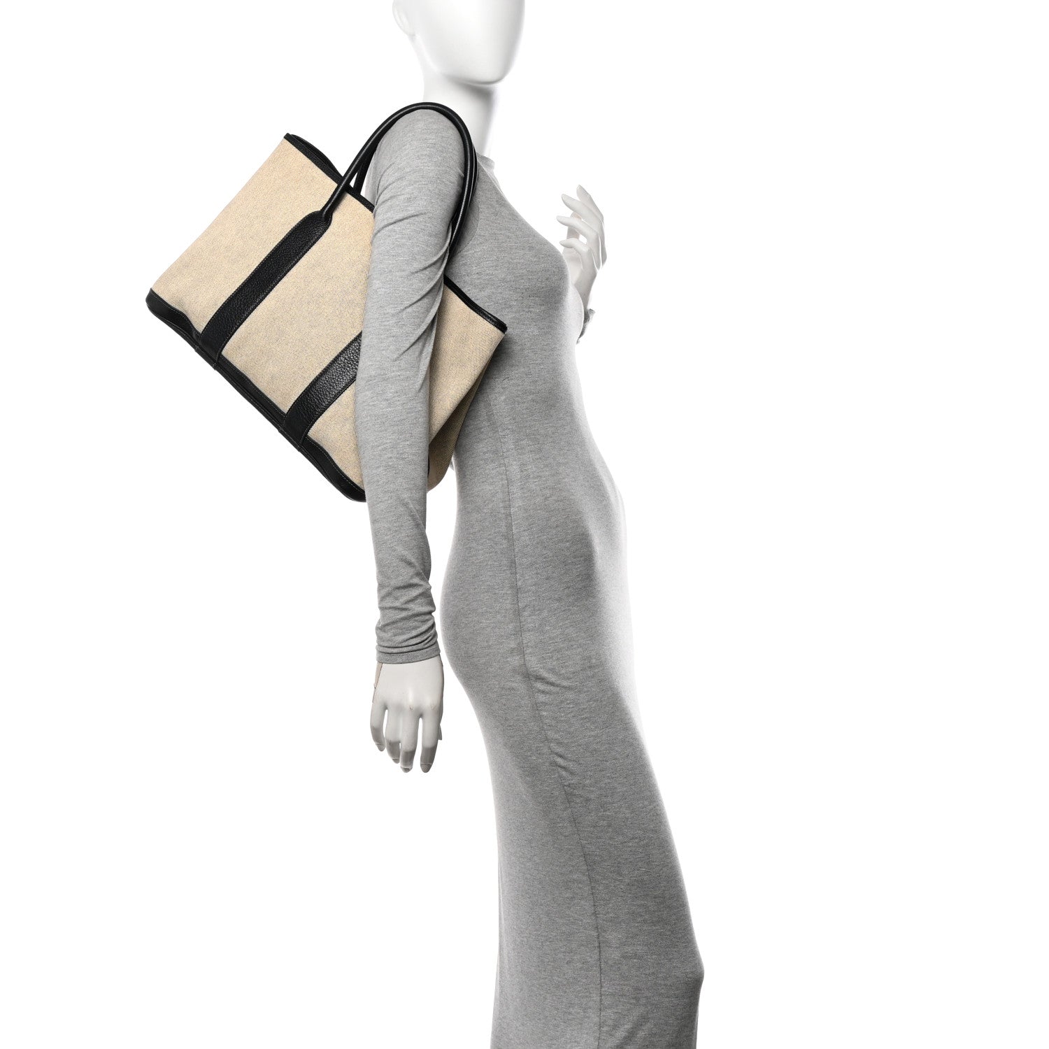 Hermes Toile Negonda Garden Party 36 MM Tote Black Ecru 2 of 10