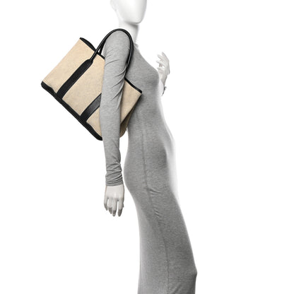 Hermes Toile Negonda Garden Party 36 MM Tote Black Ecru 2 of 10