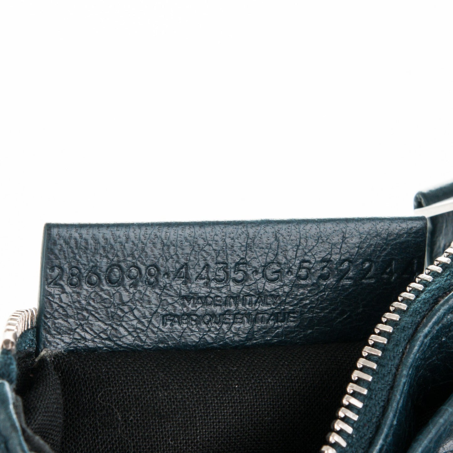 Agneau Arena Classic Hardware Tokyo Wallet Bleu Petrole