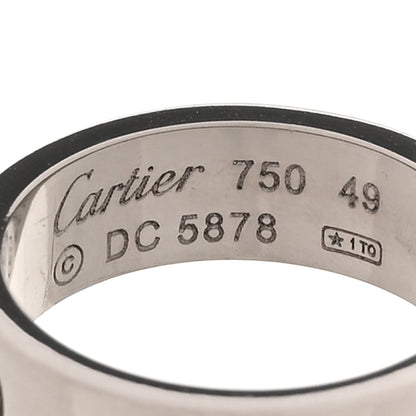 Cartier 18K White Gold 5.5mm LOVE Ring 49 5 4 of 4