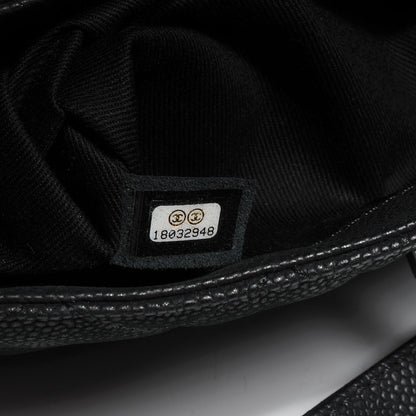 Chanel Iridescent Caviar Small Lady Pearly Flap Black 8 of 8