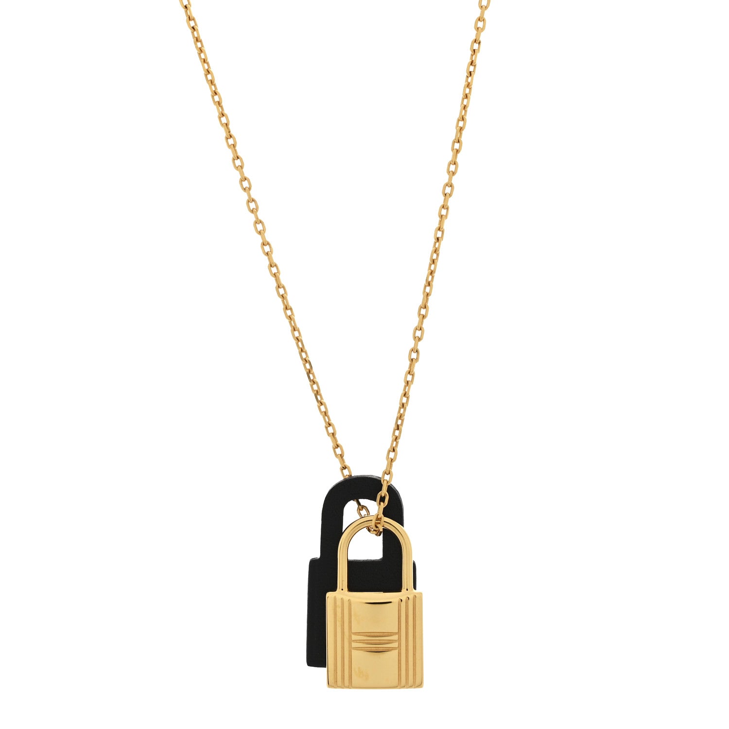 Hermes Swift O'Kelly Pendant Necklace Black 4 of 7