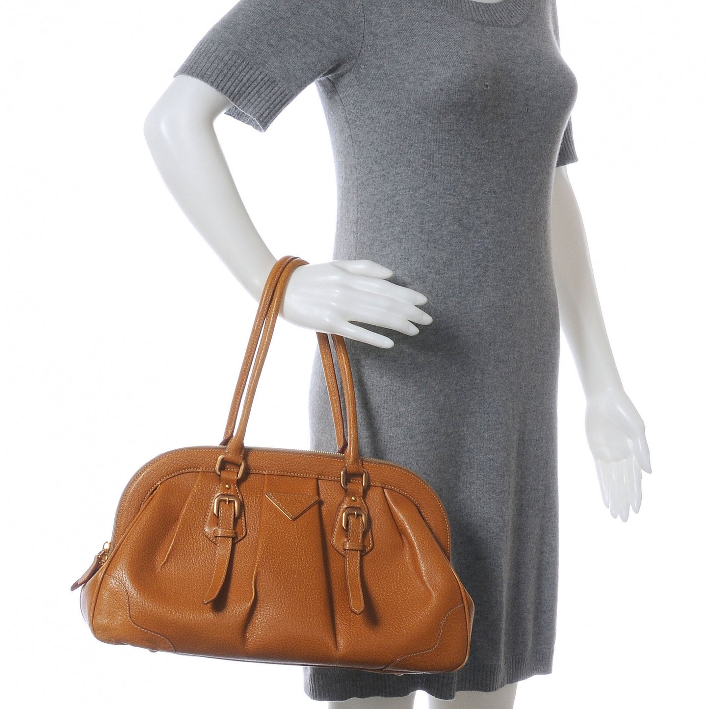 Leather Frame Tote Deserto