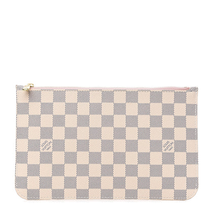 Louis Vuitton Damier Azur Neverfull MM GM Pochette Rose Ballerine 1 of 8