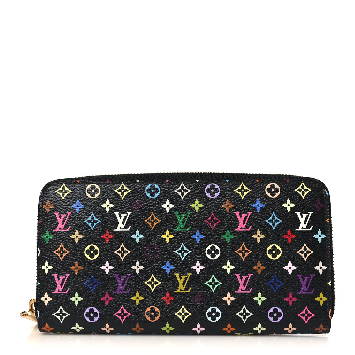 Monogram Multicolor Zippy Wallet Black Violet