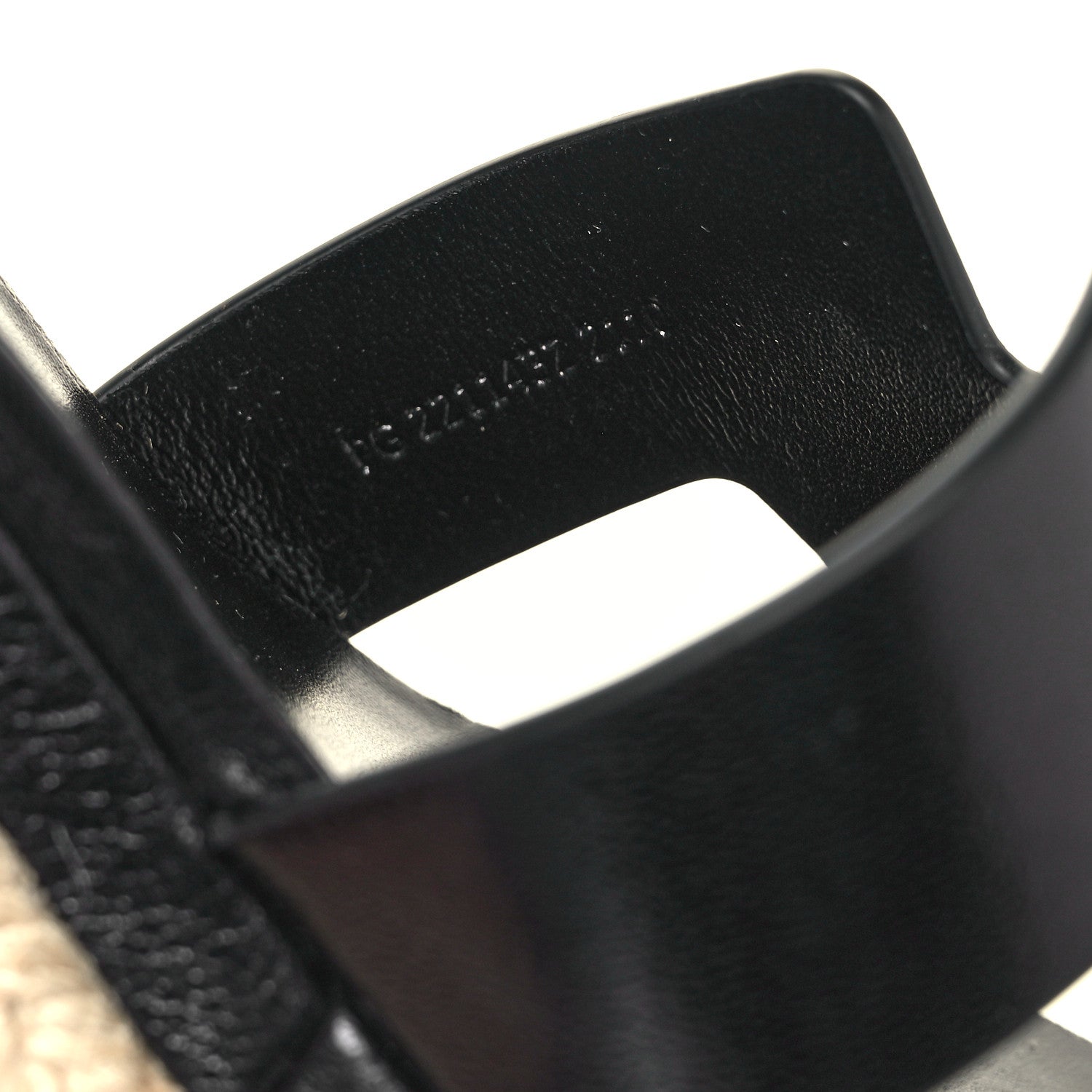 Hermes Goatskin Doll 60 Espadrille Wedge Sandals 39 Black 5 of 9