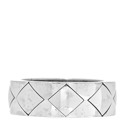 Chanel 18K White Gold Matelasse Ring 51 5.75 3 of 5