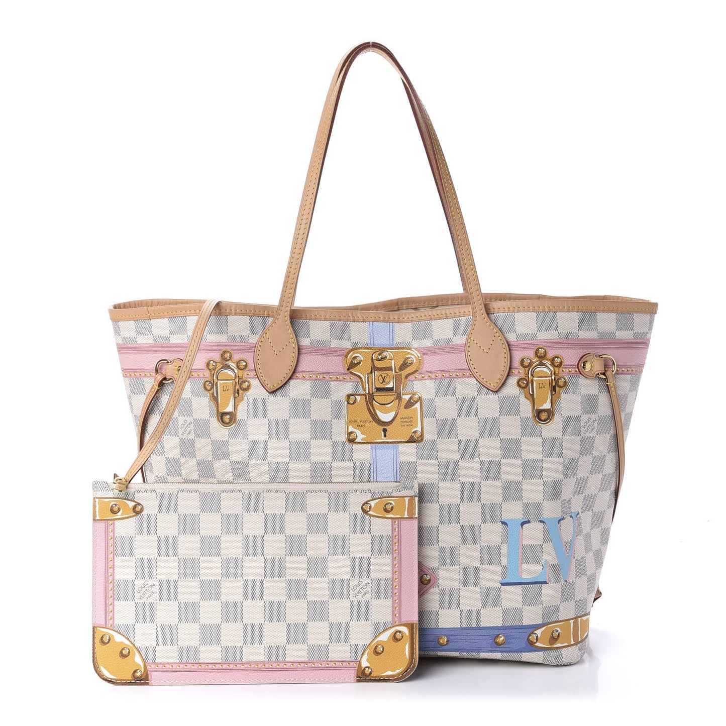 Damier Azur Summer Trunks Neo Neverfull MM