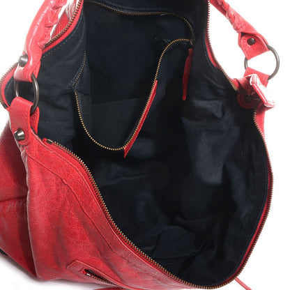 Balenciaga Agneau Classic Hardware Day Hobo Rouge Cardinal 7 of 11