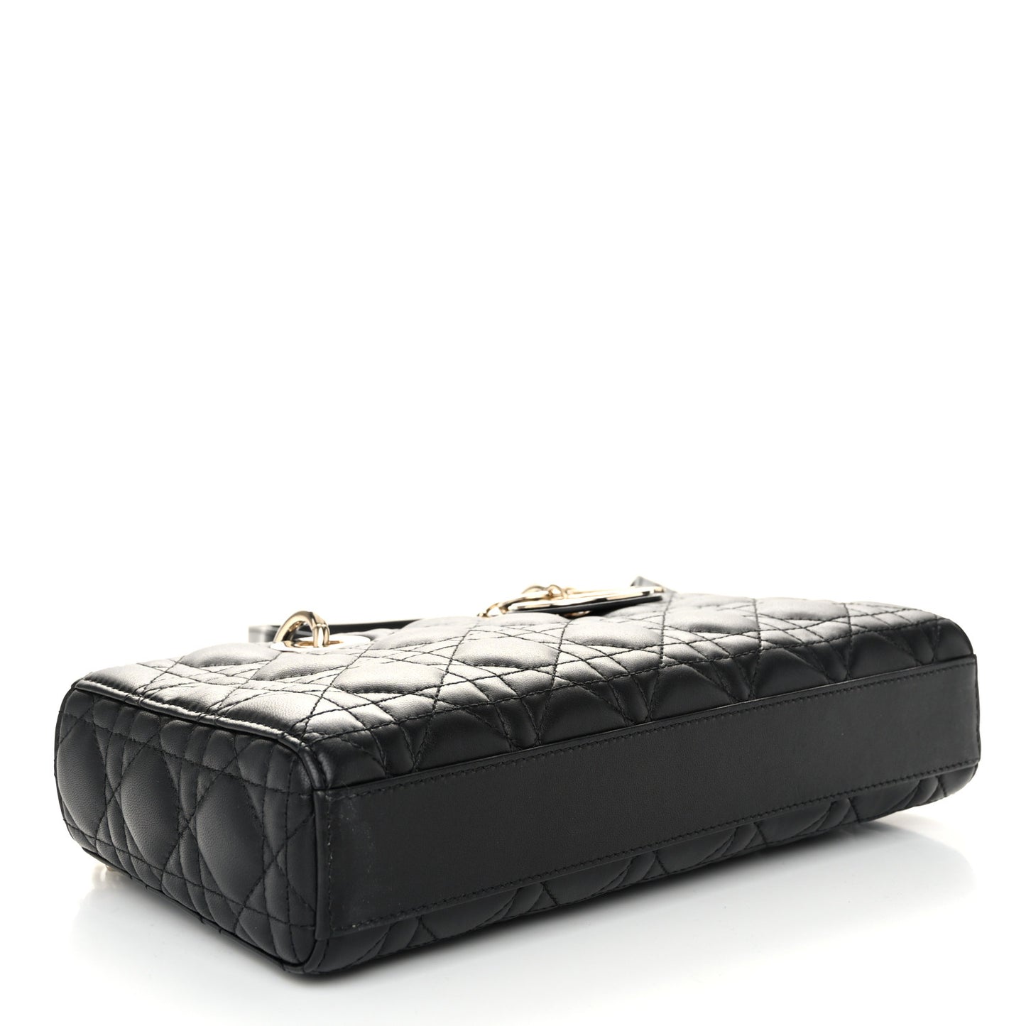 Lambskin Cannage Medium Lady D-Joy Black