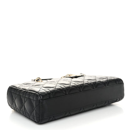 Christian Dior Lambskin Cannage Medium Lady D-Joy Black 4 of 10
