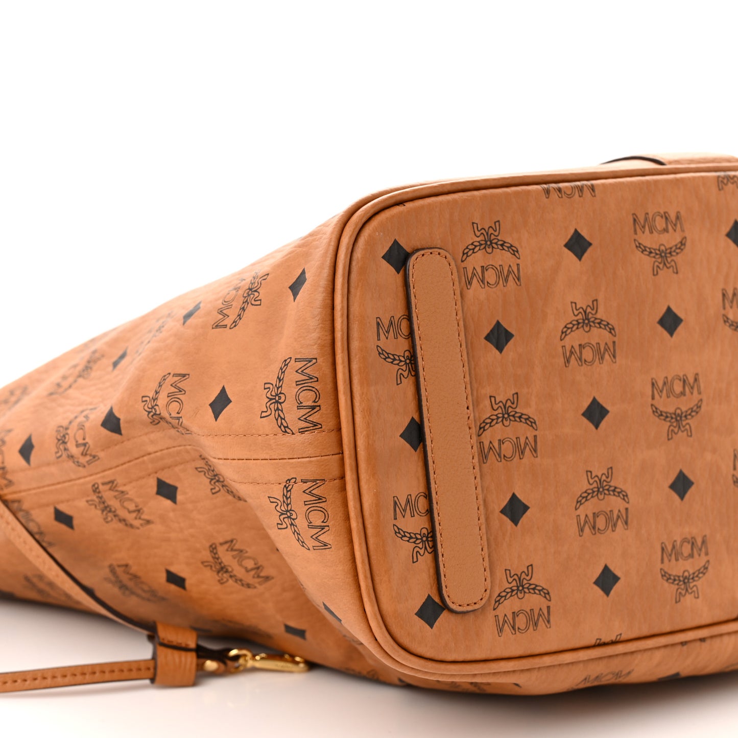Visetos Medium Liz Reversible Shopper Tote Cognac