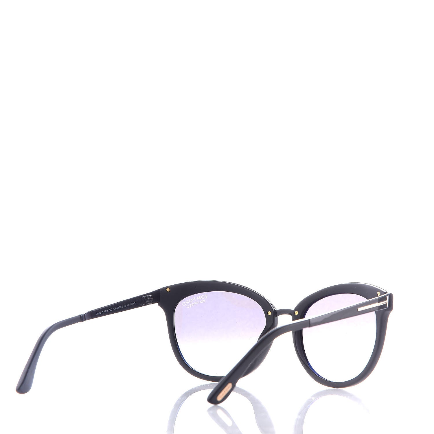 Tom Ford Emma Cat Eye Polarized Sunglasses TF461 Black 4 of 8