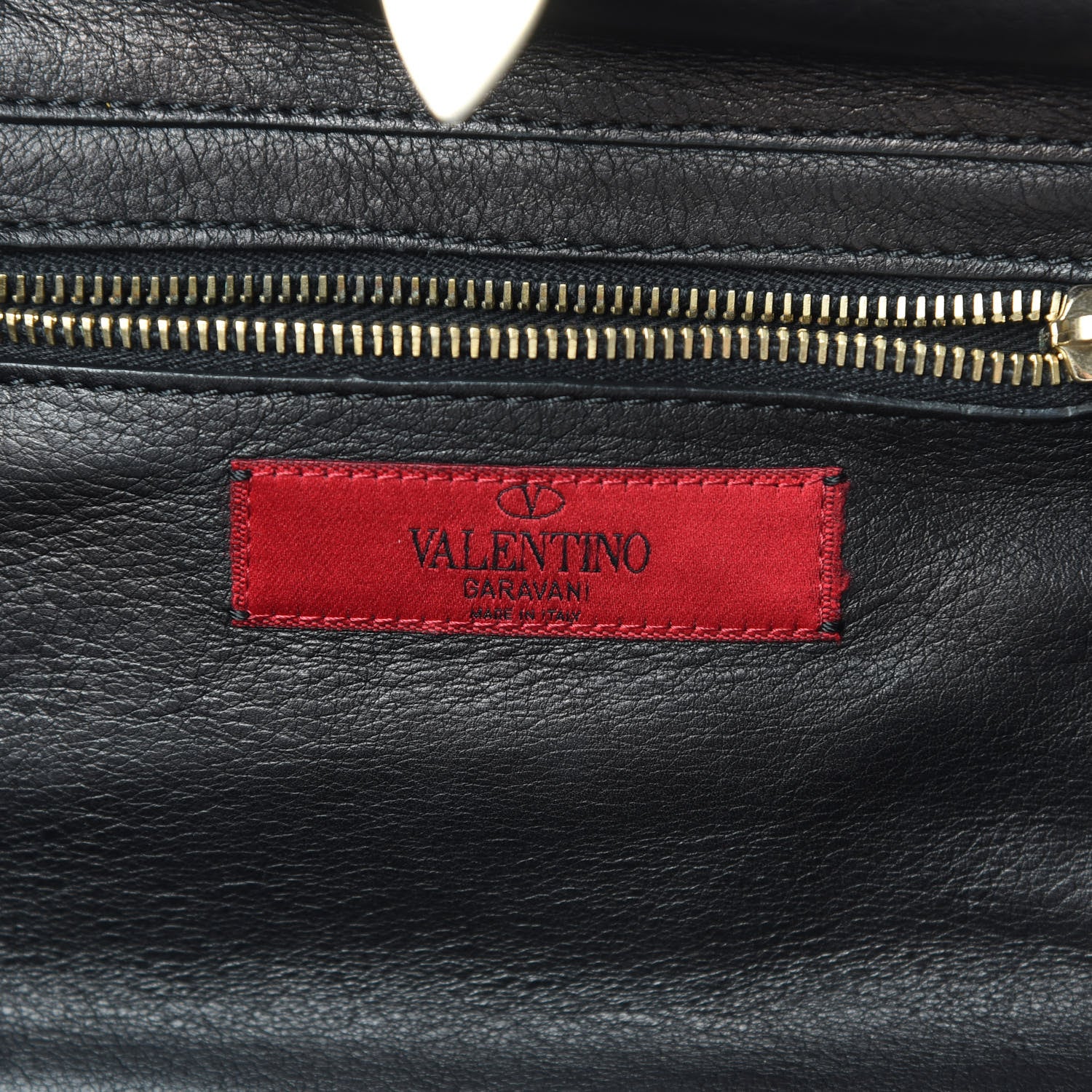 Valentino Garavani Vitello Small Rockstud Tote Black 7 of 16