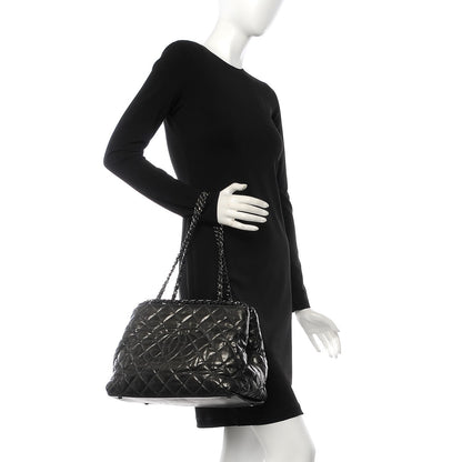 Chanel Calfskin Quilted Small Chain Me Tote Dark Grey 2 of 7
