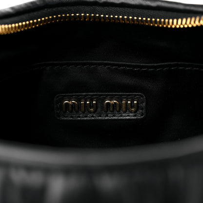 Miu Miu Nappa Matelasse Wander Large Hobo Black 6 of 8