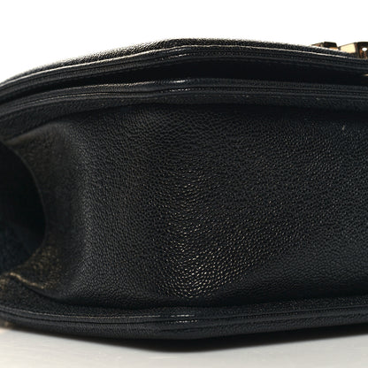 Chanel Caviar Chevron Quilted Small Boy Flap Black 9 of 10