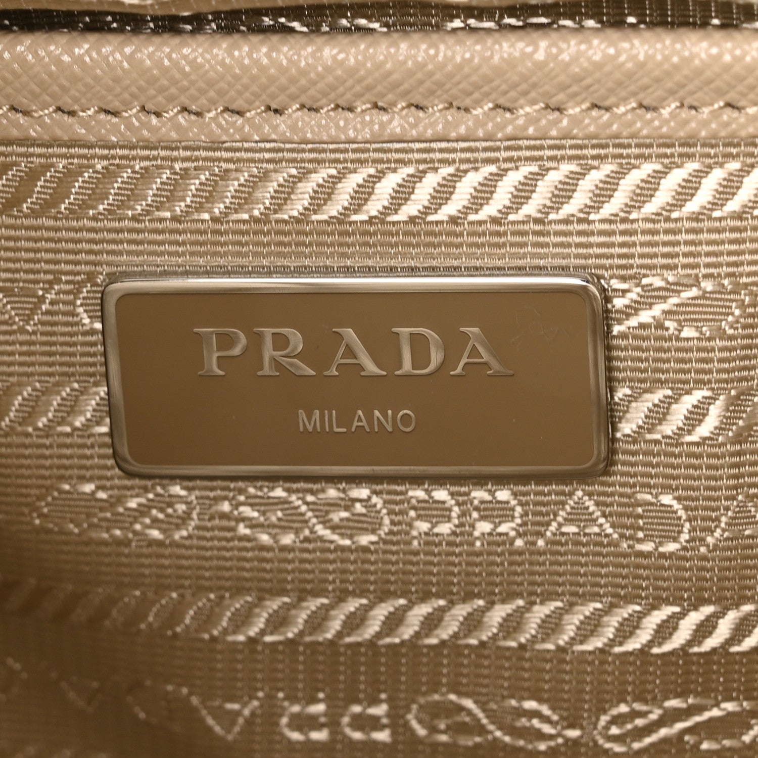 Prada Re-Nylon Saffiano Small Backpack Desert Beige 5 of 11