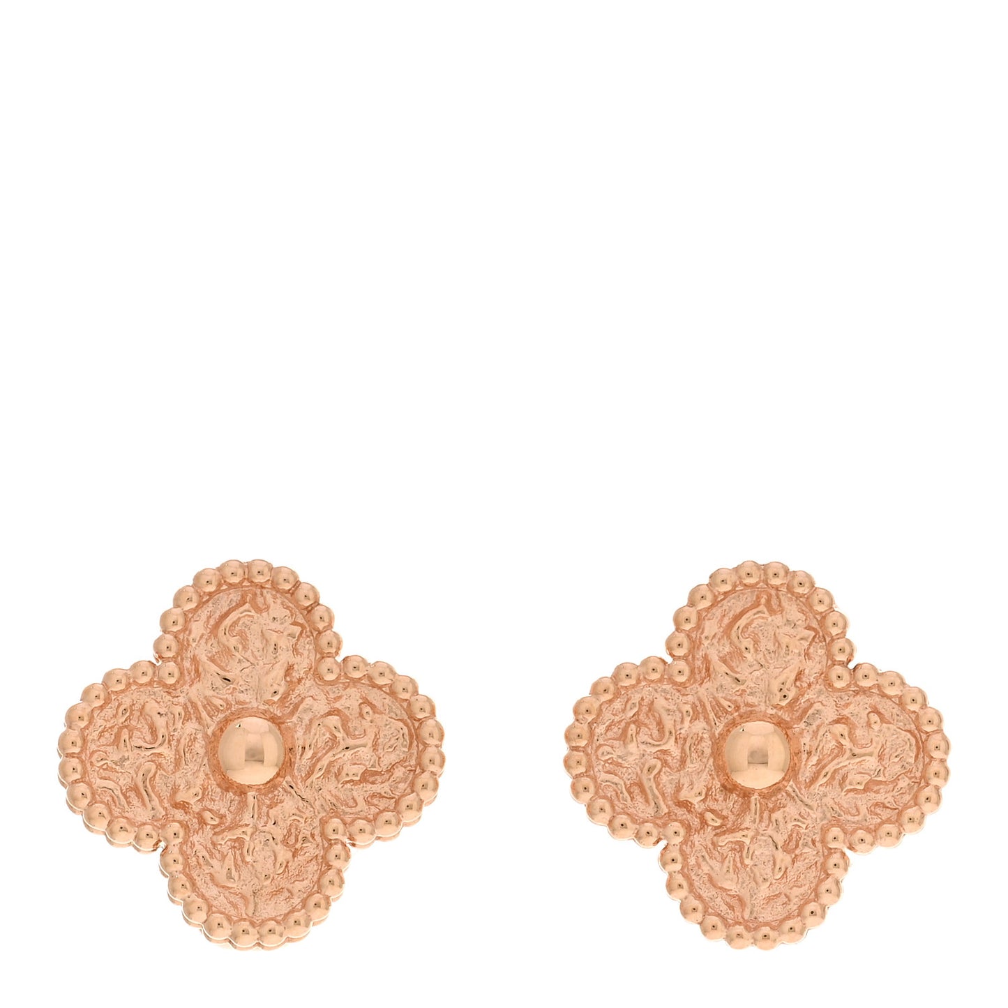 18K Rose Gold Vintage Alhambra Earrings