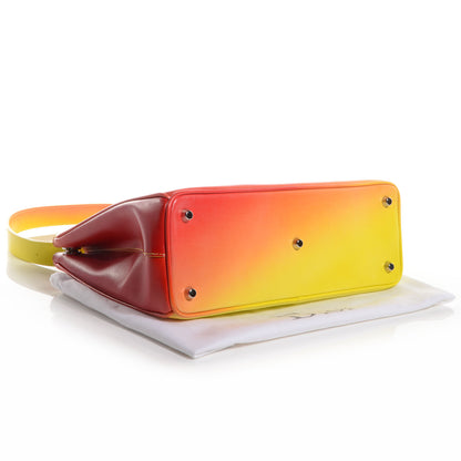Christian Dior Box Calfskin Gradient Medium Diorissimo Yellow Orange 4 of 7