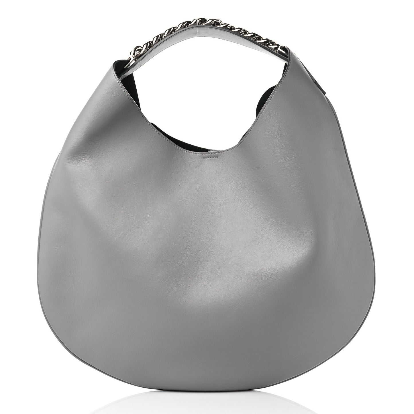Calfskin Medium Infinity Hobo Bag Pearl Grey