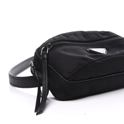 Prada Tessuto Nylon Saffiano Belt Bag Blue 9 of 9