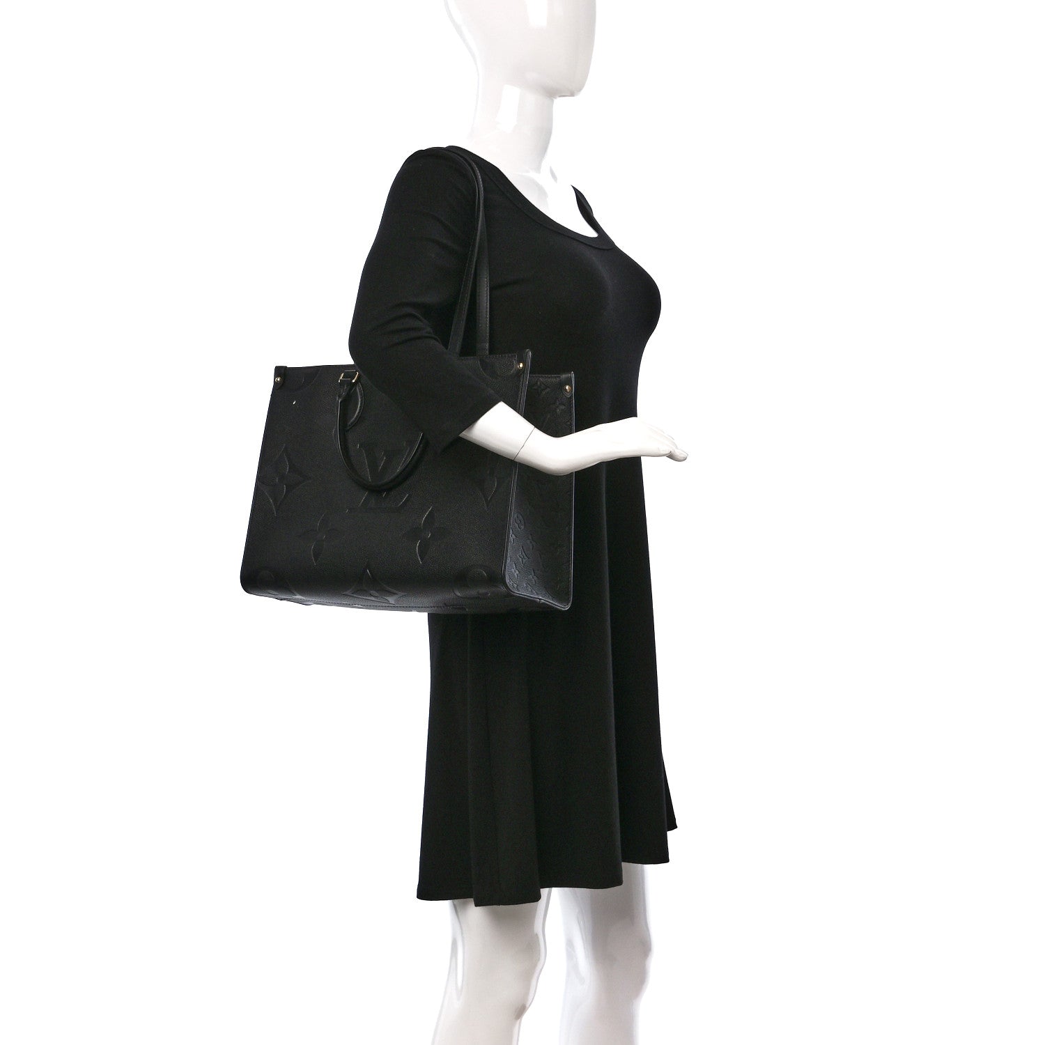 Louis Vuitton Empreinte Monogram Giant Onthego MM Black 2 of 8