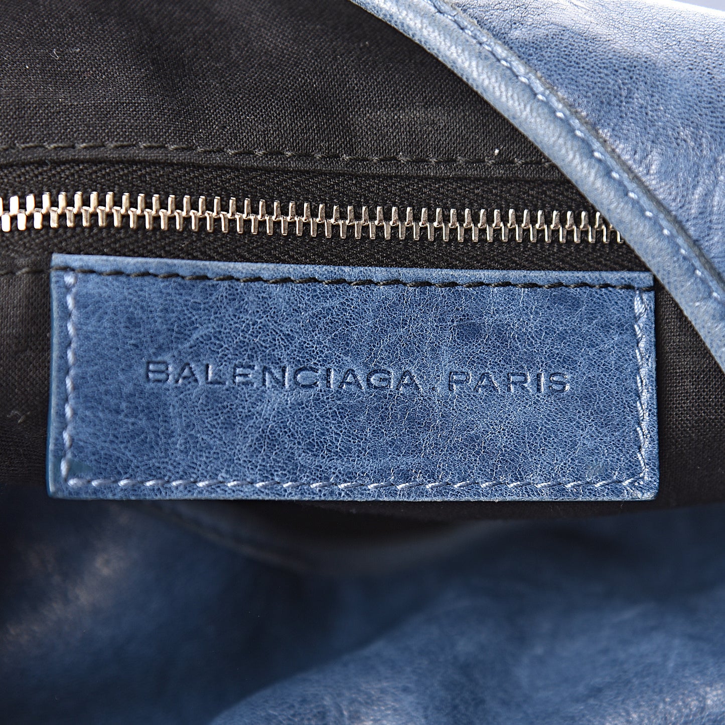 Chevre Giant 21 Silver Hardware Besace Hobo Bleu Jean