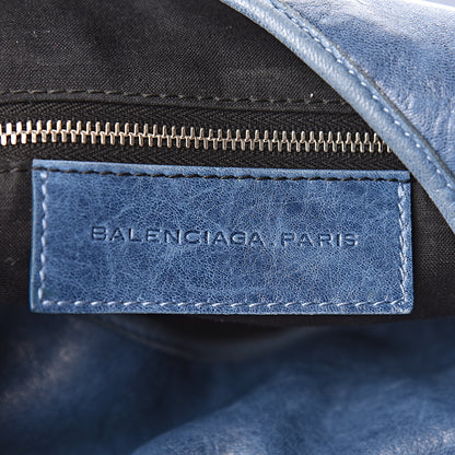 Balenciaga Chevre Giant 21 Silver Hardware Besace Hobo Bleu Jean 6 of 18