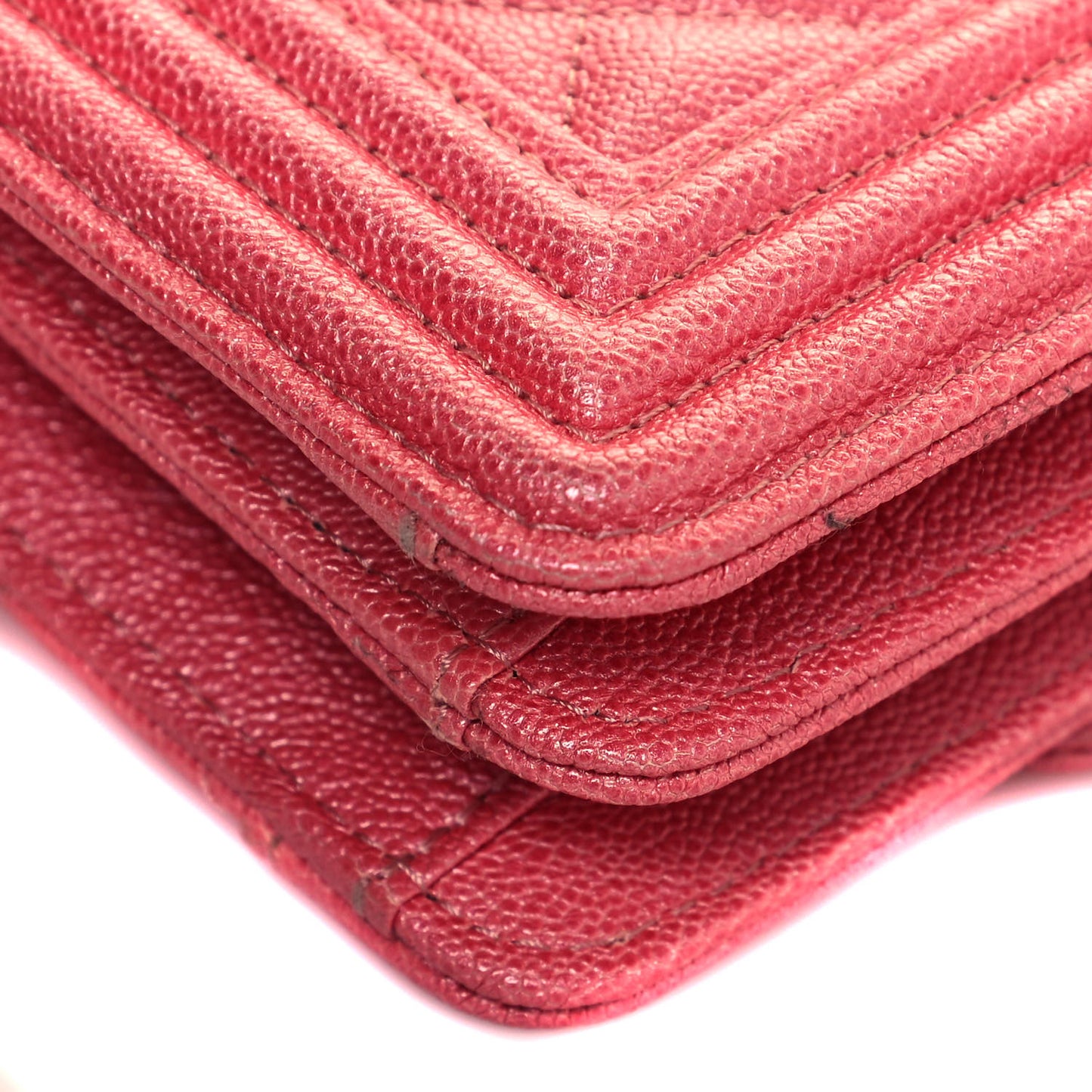 Caviar Quilted North South Boy Flap Pink
